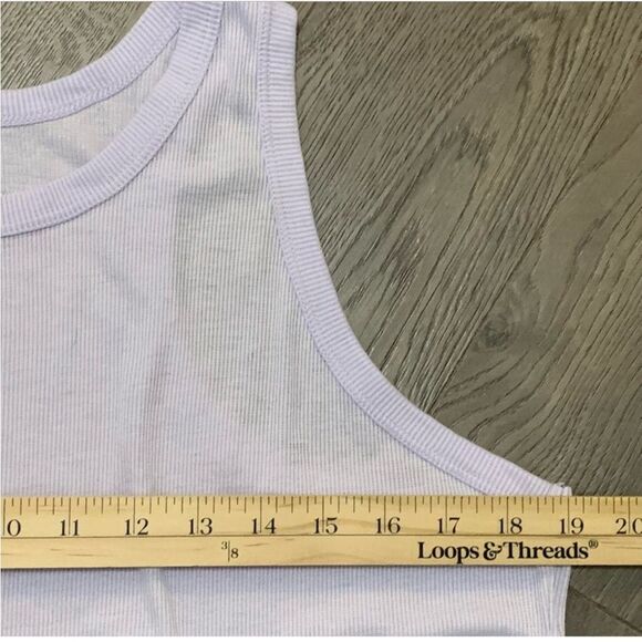 DANSKIN Ribbed Tank Top Women’s Medium Lavender. - Picture 9 of 10